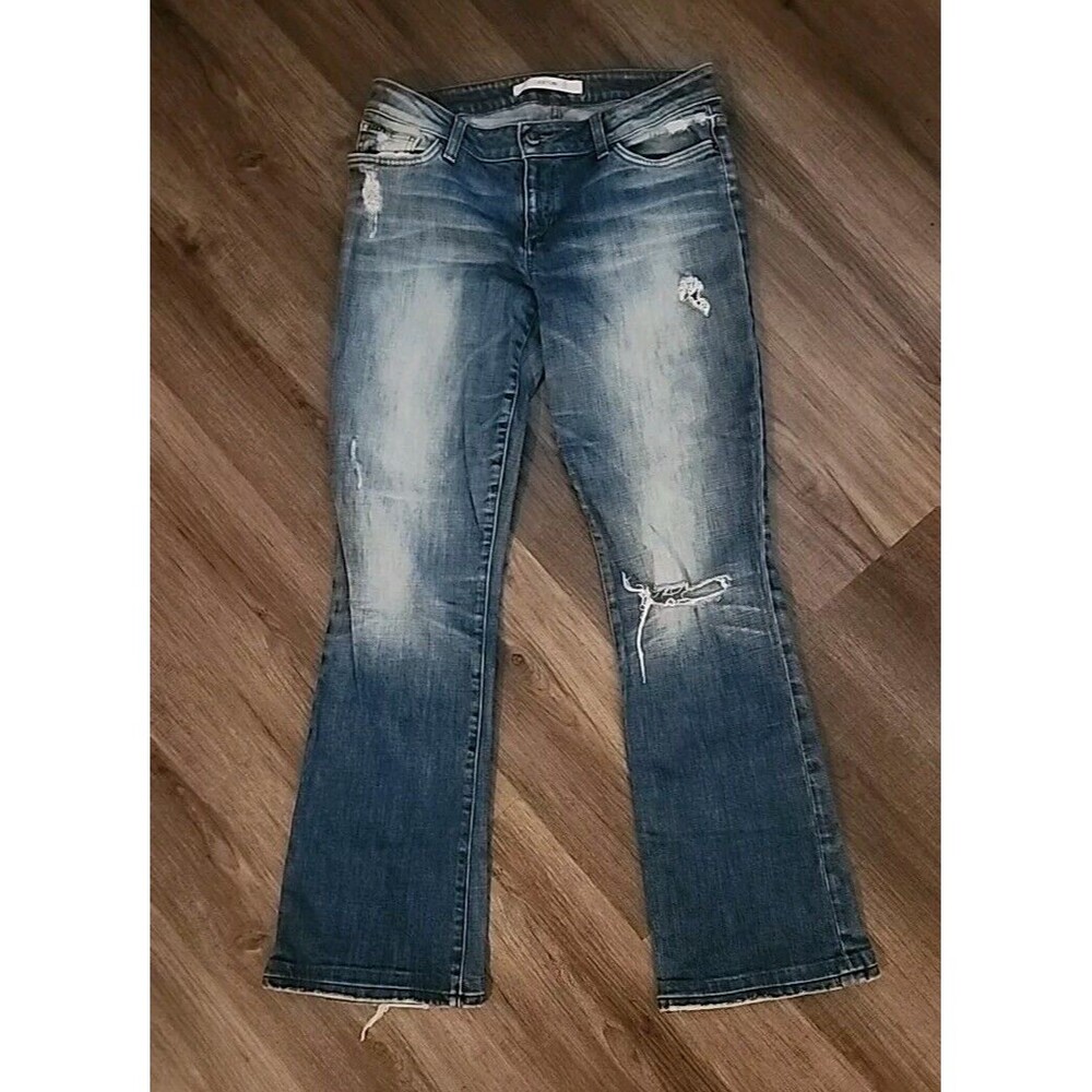 Joe's Womens Jeans 29 Medium Wash Denim Distressed Bootcut  Fit: Honey - Picture 1 of 9